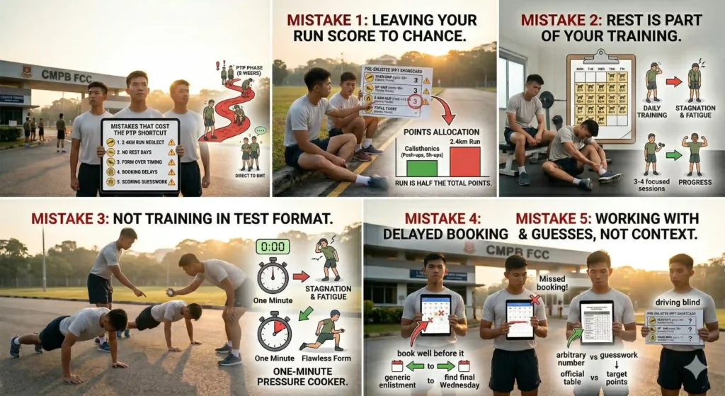 pre enlistee ippt mistakes